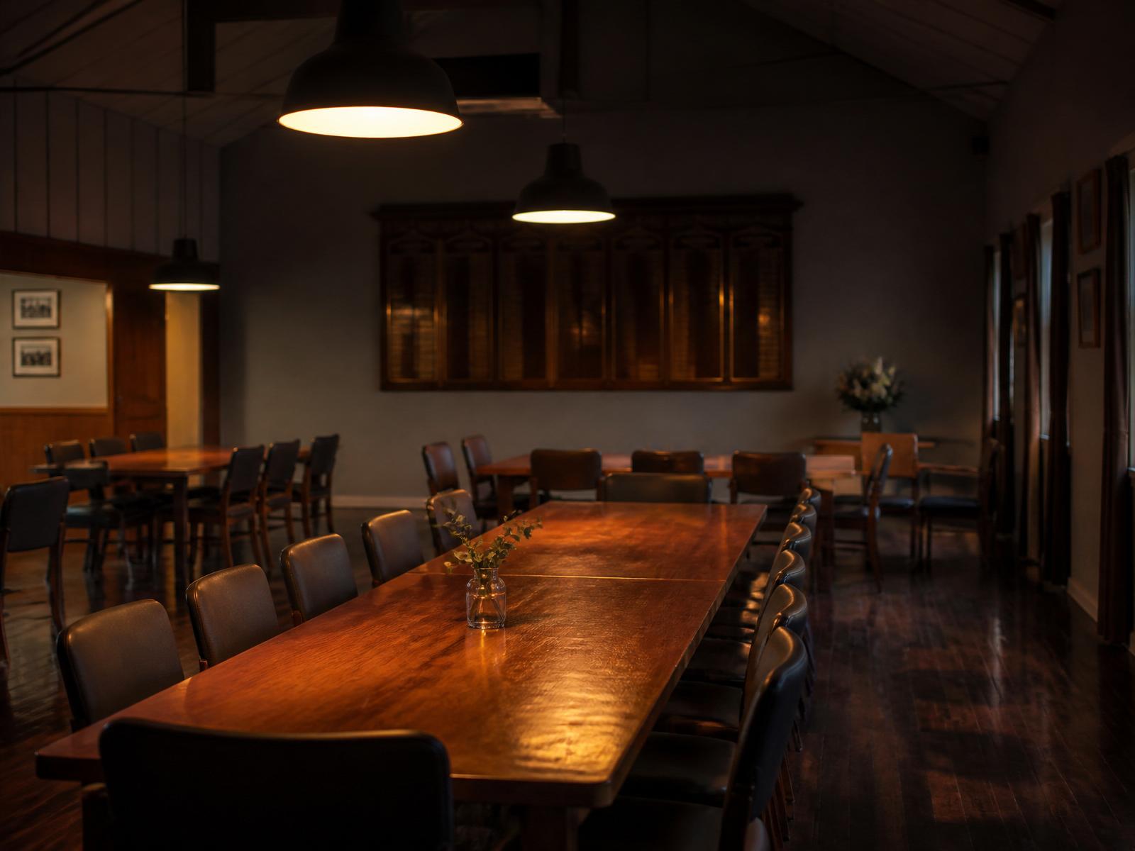 A quiet community club hall